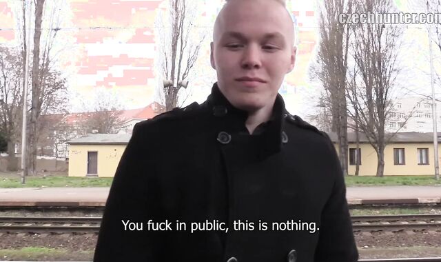 Czech Hunter:voyeur Waiting on the Platform for Barred Joy