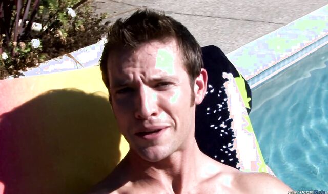 Next Door Masculine:voyeur Cooling Off with a Puddle of Jizz