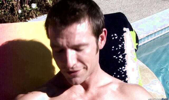 Next Door Masculine:voyeur Cooling Off with a Puddle of Jizz