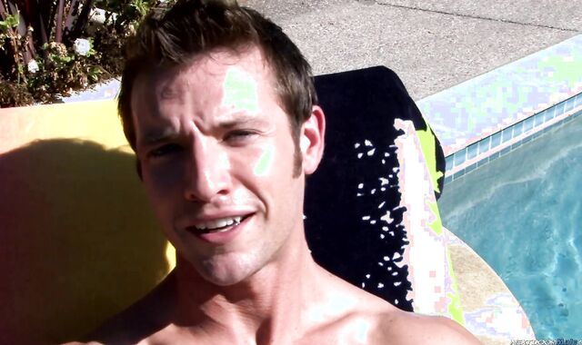 Next Door Masculine:voyeur Cooling Off with a Puddle of Jizz