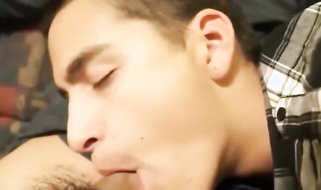 Asian man blowage-service cum shot