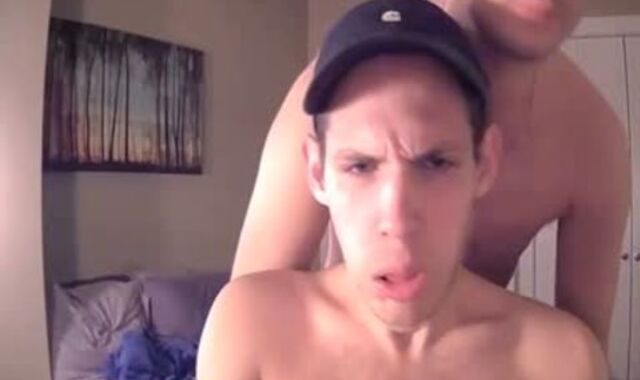 The twink Deep throats The Other twunk's ramrod And Then pummels Him In The wazoo In Live