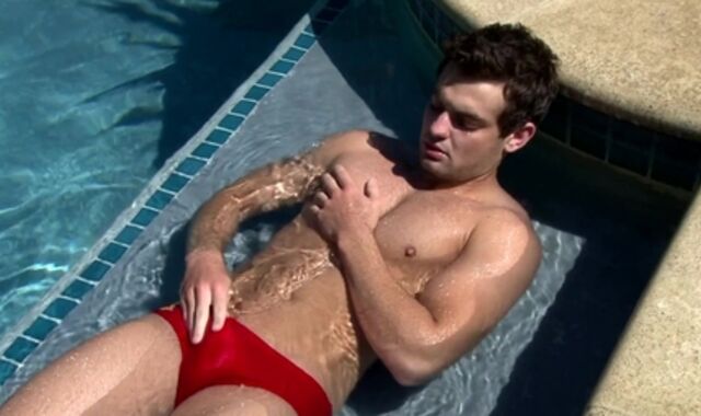 Next Door Masculine:voyeur Underneath the Bright Crimson Cutoffs