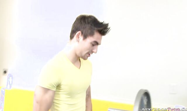 Next Door Lad:spycam Weight Bench Takes on Fresh Meaning for 3