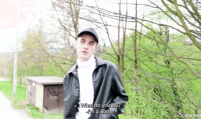 Czech Hunter:spycam Waiter's Very first Taste of Gigantic Spunk-pumps