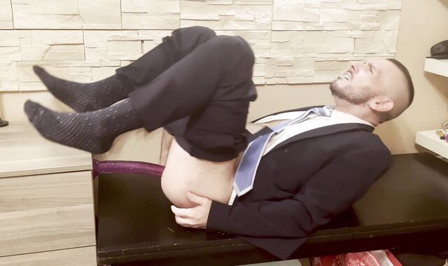 Werther1 In Suit And Truss voyeur&voyeur OTC-socks tears up wazoo With A sextoy