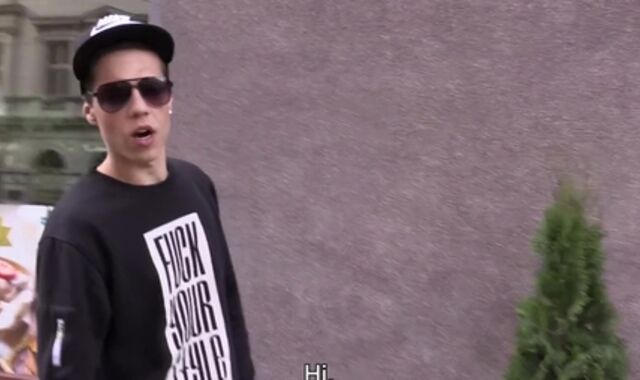 Czech Hunter:voyeur Startled Rigid on Motel Couch