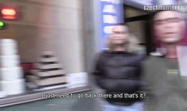 Czech Hunter:voyeur Startled Rigid on Motel Couch