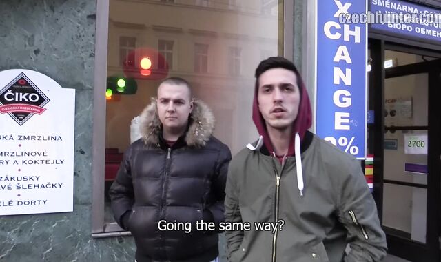 Czech Hunter:voyeur Startled Rigid on Motel Couch