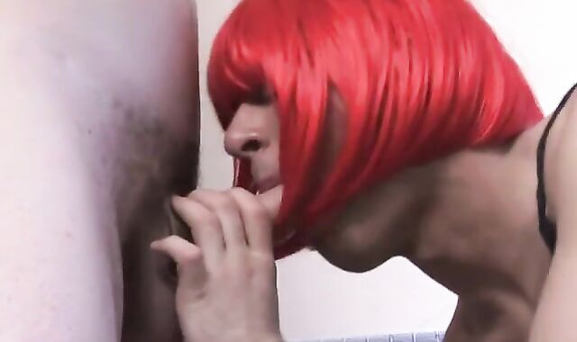 Cross Dresser enjoys this manhood