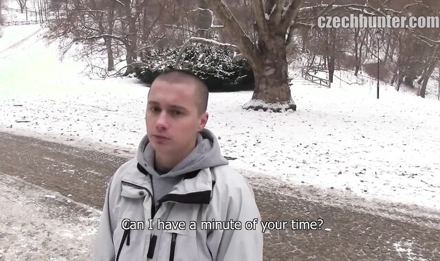 Czech Hunter:spycam Faggot Snow Adventures in Prague