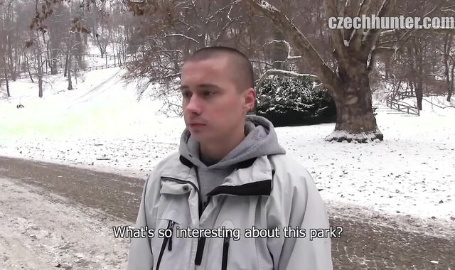 Czech Hunter:spycam Faggot Snow Adventures in Prague