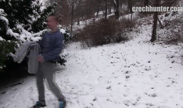 Czech Hunter:spycam Faggot Snow Adventures in Prague