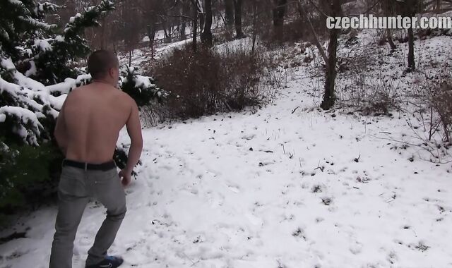 Czech Hunter:spycam Faggot Snow Adventures in Prague