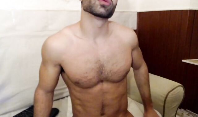 ultra-cute Spanish guy With cute Bod Draining His ramrod Until baby batter