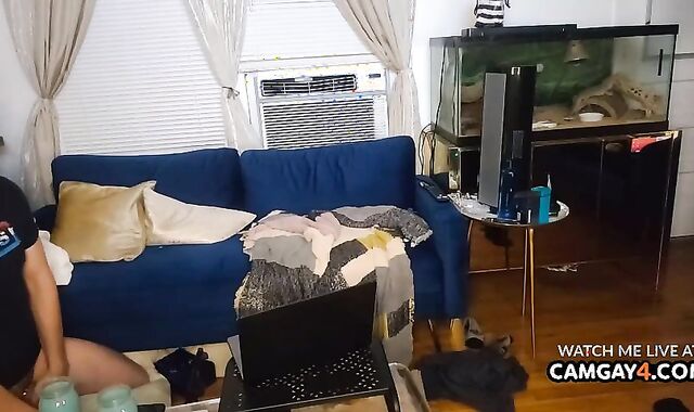 2 Muscle chap Fumbling Each Other Live