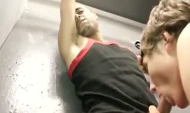 bondman handcuffed And Throated Off spycam-spycam Factory movie sequence