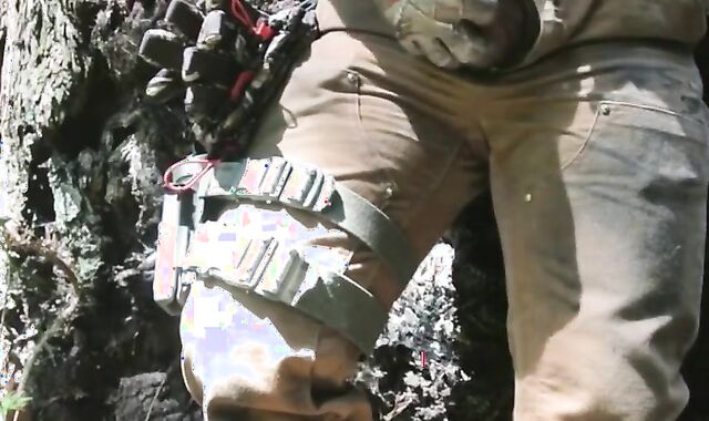 Hairy Bear Cock and Balls Pee Show