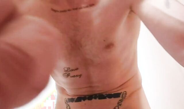 pumped up Figure Flexing Muscles And Providing u unrepining POINT OF VIEW