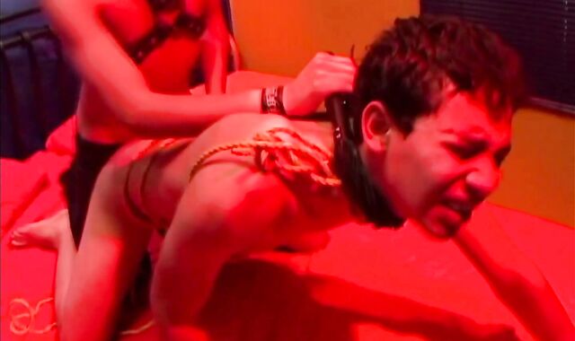 OTB Boyz:voyeur Mexican Damian anal in the bondage mask