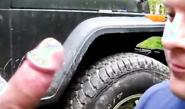 Ein Blase-Date im Freien mit einem Amateur 2