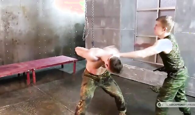 Military Interrogation Leash masochism