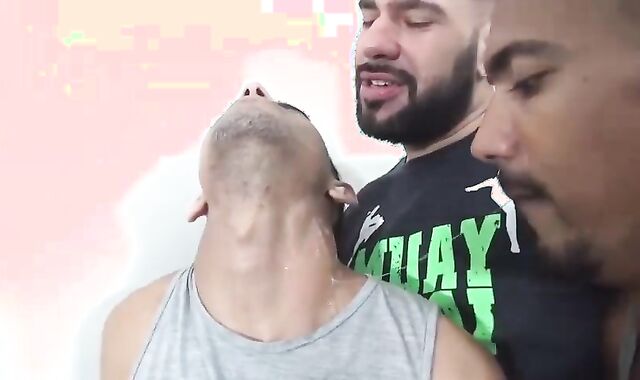 Neck take up with the tongue And Slobber