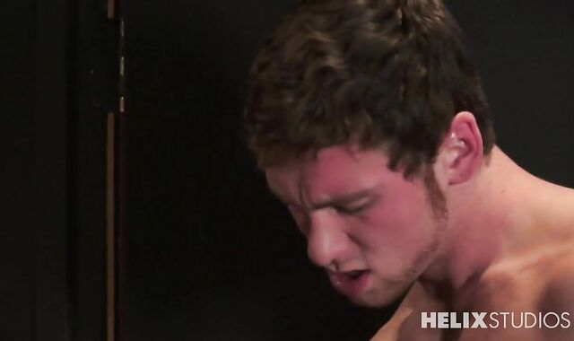 platinum-blonde twink smashed