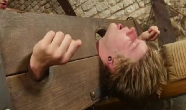 YB voyeur-voyeur Dungeon space bondman covets glue