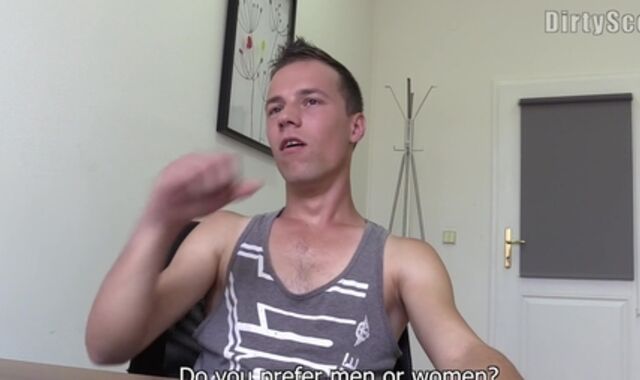 Sloppy Scout:spycam Bribing His Way into the Job