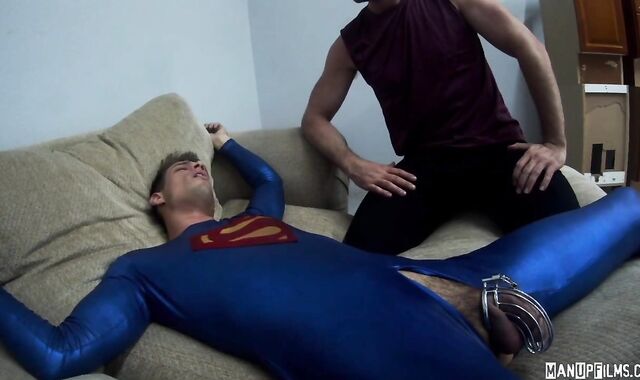 ManUpFilms:spycam Queer Michael receives abasement in latex