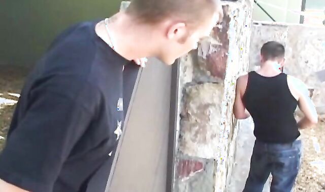 Next Door Pals:spycam Under the Fence with Dylan