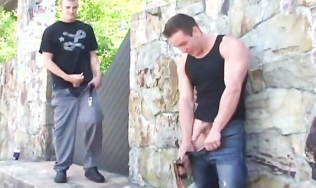 Next Door Pals:spycam Under the Fence with Dylan