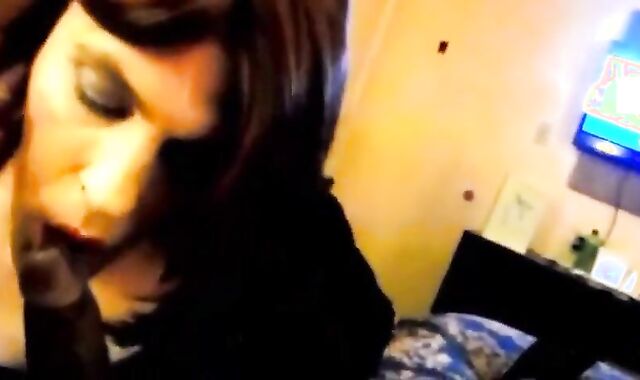 Crossdresser Sucks and Fucks BBC