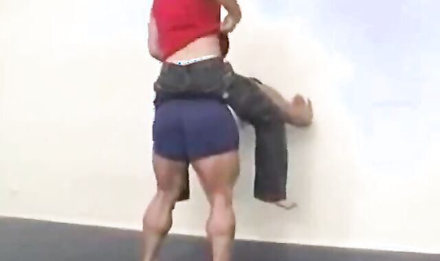 Muscular lad man predominance arches to get screwed