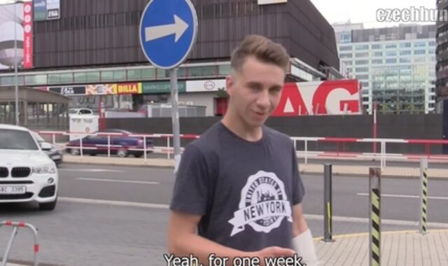 Czech Hunter:voyeur First-ever Encounter with a Wounded Heart