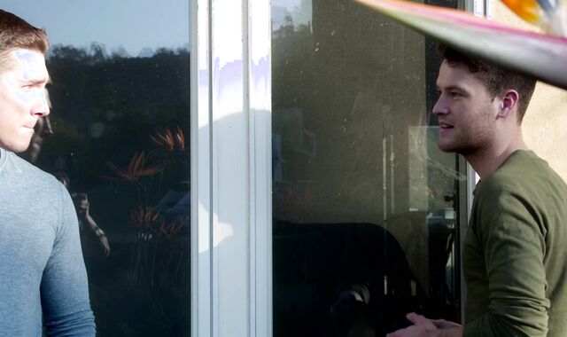 Next Door Wet:spycam Landers'spycam Lens on Laval's Enjoy Muscle