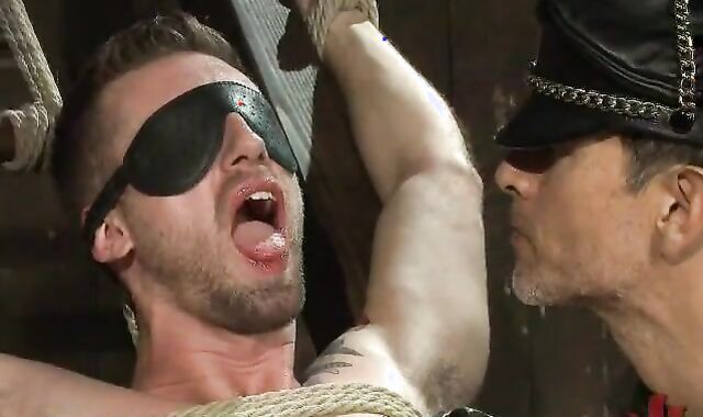 linked Up faggot To A thraldom Ladder gets His