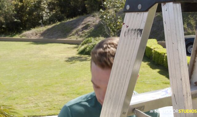 NextDoorOriginals:spycam Dacotah Crimson pulverized by large manmeat Donte Immense