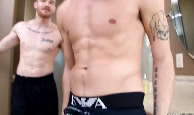 Next Door Friends:spycam Probing Liberate Muscles in the Bathroom