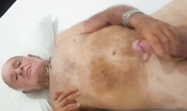 Big-Cock Grandpa Wanks for Daddy