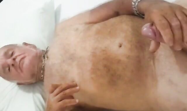 Big-Cock Grandpa Wanks for Daddy