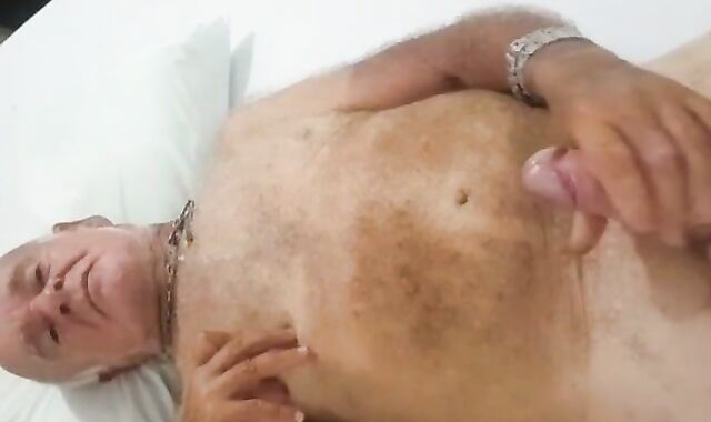 Big-Cock Grandpa Wanks for Daddy