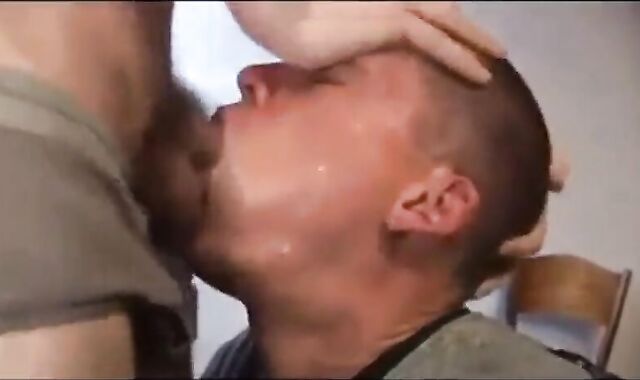 Rough Face Fucking: Nerdy Twink and Blond Jock