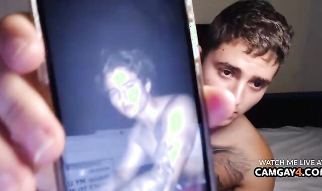 boy With humongous weenie Showcasing His whorey Bod