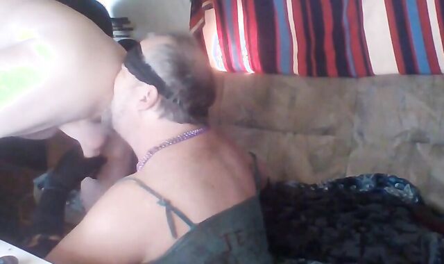 Sissy Crossdresser Blows Bear from Craigslist on Cam 2