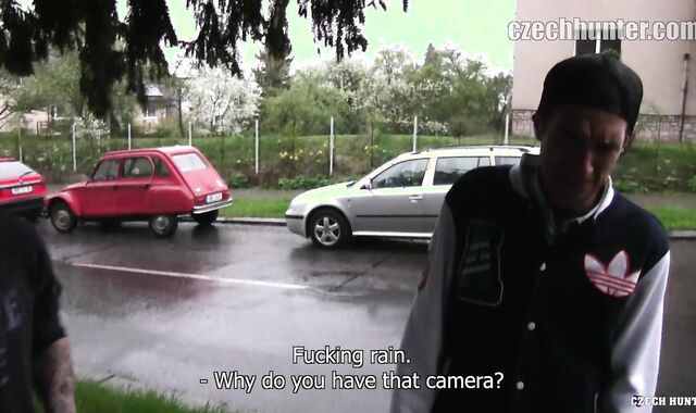 Czech Hunter:voyeur Underneath a Doused Tree with 2 Sweeties