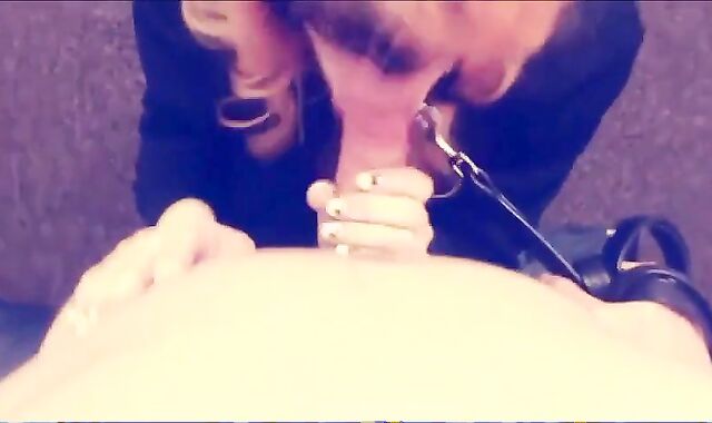 Submissive Femboy Sucks Like a Pro