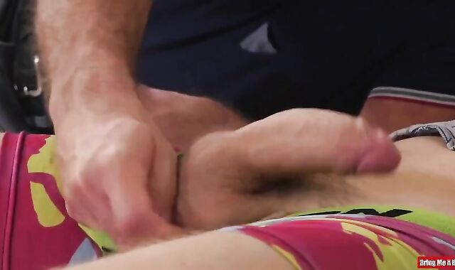 Furry latino grizzly senses like plunging rock-hard