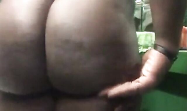 Fat Black Gay Man Striptease